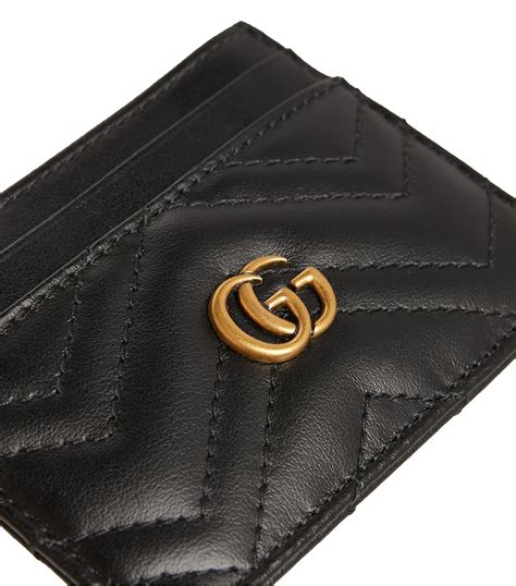 gucci marmont card case replica black|gucci marmont card case wallet.